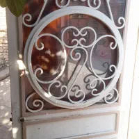 درب حیاط اندازه دونیم در دونیم