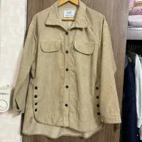 مانتو پاییزی مخمل کبریتی