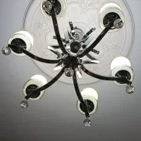 لوستر ۶ شاخه استیل|لوستر و چراغ آویز|تهران, شادآباد|دیوار