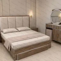سرویس تختخواب نازداره دونفره باکس تشک موجود۱ ۲نفره