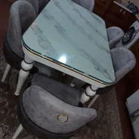 میزناهارخوری ۶ نفره و صندلی|میز و صندلی غذاخوری|کاشان, کشاورز|دیوار