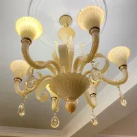 لوستر ۶شاخه کریستال