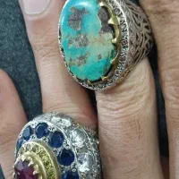 انگشتر نقره فیروزه مردانه|جواهرات|مشهد, کوی المهدی|دیوار