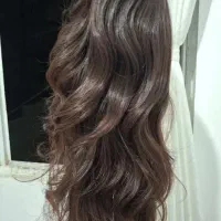 کلاه گیس تا کمر رنگ خرمایی