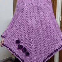 شنل قلاب بافی مجلسی نخ ترک مناسب یلدایی عروس ها|لباس|تهران, آهنگران (سراسیاب دولاب)|دیوار