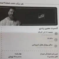 کنسرت معین زد