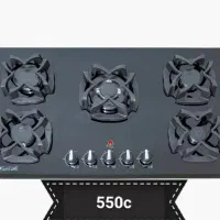 گاز صفحه شیشه ای طرح گل