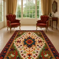 فرشینه طرح سنتی|پرده، رانر، رومیزی|تهران, مجیدیه|دیوار