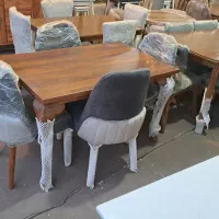 میز صندلی نهارخوری دیاموند فندقی|میز و صندلی غذاخوری|رشت, کوی حسینی|دیوار