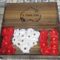 باکس گل I love u