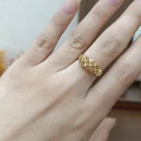 انگشتر طلا نما دار سالم