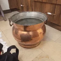 گلدان مسی قدیمی عتیقه