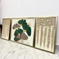 تابلو برجسته گل ژینکو آماده ارسال