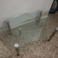 میز شیشه ای جلو مبلی