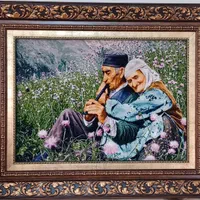 تابلوفرش عشق پیری با قاب معاوضه با قناری رسمی بلند|تابلو فرش|تهران, ایران|دیوار