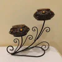 جاشمعی دوتایی فلزی