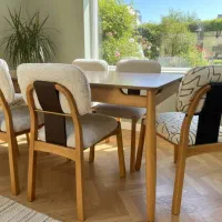 غذاخوری چوب راش|میز و صندلی غذاخوری|اهواز, نادری|دیوار