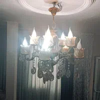 لوستر ۵ شاخه برنجی (۱۰ لامپه)