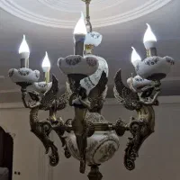 لوستر تمام برنج ۱سال کار|لوستر و چراغ آویز|مشهد, آزادشهر|دیوار