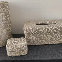 ست جا دستمالی و سطل و جعبه جواهرات|صنایع دستی و سایر لوازم تزئینی|تهران, مجیدیه|دیوار