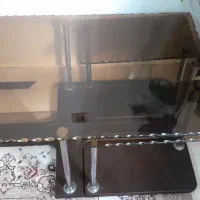میز عسلی شیشه ای