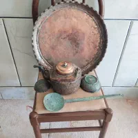 ظروف مسی قدیمی|کلکسیون اشیاء عتیقه|شیراز, پودنک|دیوار