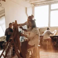 ورکشاپ نقاشی روی بوم