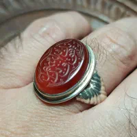 انگشتر عقیق خطی