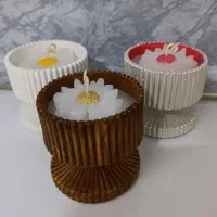 شمع های دست‌ساز سنگ‌مصنوعی