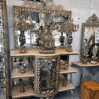 آیینه و کنسول برنز و طرح برنز