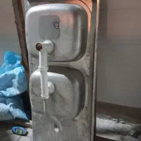 فروش یک عدد سینک دوقلو البرز استیل|مصالح و تجهیزات ساختمان|مرودشت, بیست متری بیمارستان|دیوار