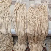 پرده توری مینیمال ساده زنبوری شاین دار|پرده، رانر، رومیزی|تهران, کوهک|دیوار