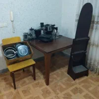 آینه قدی کمد دار چوبی بهمرا لوازم