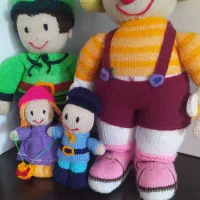 عروسک دست بافت در حد نو