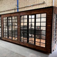 کانکس اداری با لوازم اداری ۳ در ۵ نما چوب