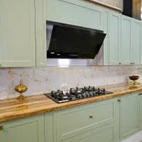 کابینت آماده سبز پسته‌ای