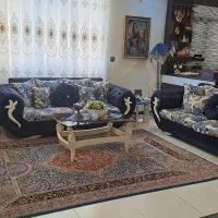 مبل ۷ نفره میز ناهار خوری ۸ نفره ویترین در حد نو|مبلمان خانگی و میز عسلی|ری, حمزه‌آباد|دیوار