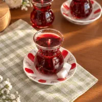 شمع های چای و گل و دریایی