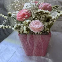 شمع و گیفت دستساز با متریال مرغوب
