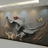 فروش و نصب کاغذ دیواری پوستر نقاشی گچ کاری بازسازی|خدمات پیشه و مهارت|اصفهان, ملکشهر|دیوار