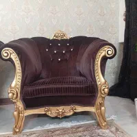 مبل نیمه استیل تمام چوب راش