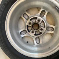 رینگ و لاستیک میتسوبیشی لنسر 1993،سایز 13،پراید|قطعات یدکی و لوازم جانبی|فردیس, شهرک هفده شهریور|دیوار