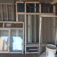 چوب گرد و پنجره اهنی|مصالح و تجهیزات ساختمان|گرمادوز, |دیوار