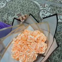 دسته گل روبانی