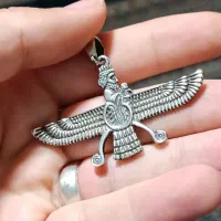 گردنی فروهر نقره|جواهرات|کوهدشت, |دیوار