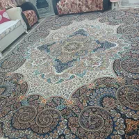 فرش ۱۲ متری ابریشمی زمینه سفید