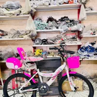 دوچرخه۲۰دخترانه پرنسسی ناز پشتی صندقدار زیبا