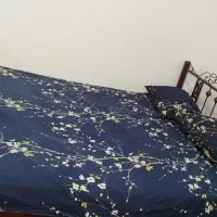 تخت خواب فلزی دو نفره با تشک تخت جنس خیلی خوب