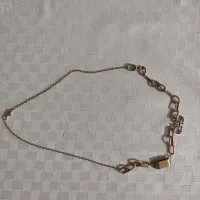 گردنبند طلا و اب شده