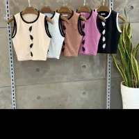 کراپ یقه گرد، یقه هفت ، طرح دار ،و ساده